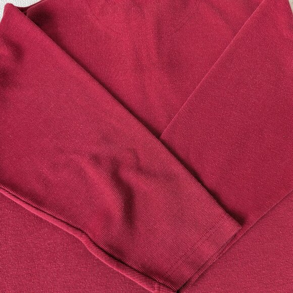 Vintage Red Birkhahn Long-sleeved top with floral embroidery, Size L - Picture 6 of 8